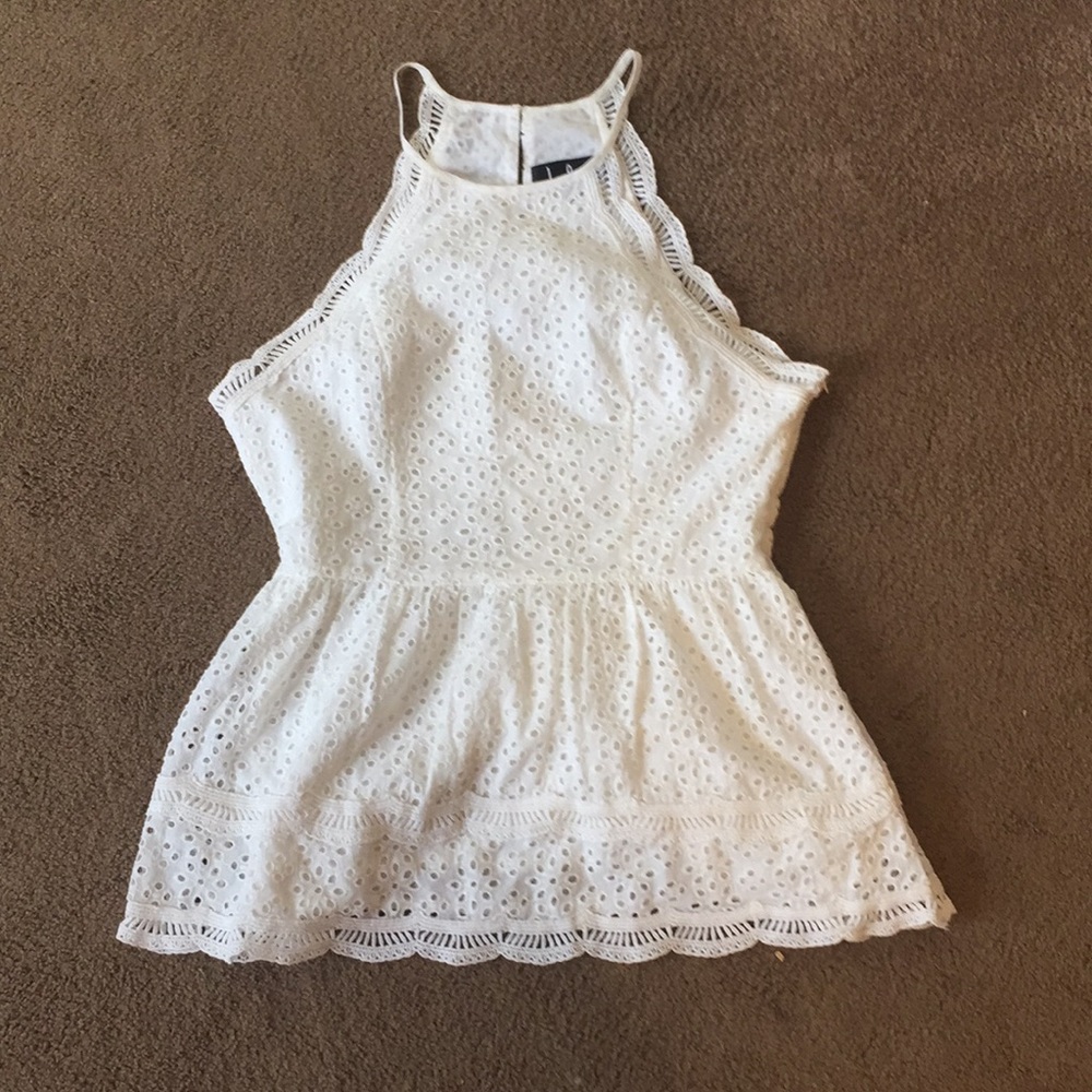 Lulus eyelet tank top size S